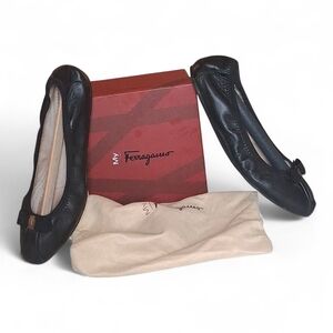 Salvatore Ferragamo Black Flats